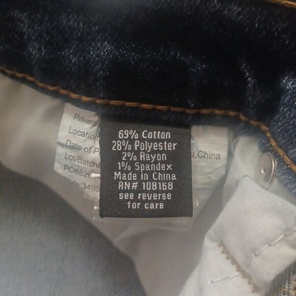 668434...RSQ Straight leg London Skinny Jeans Size 16JR, W26" 27"Inseam  9"Rise - Picture 6 of 7